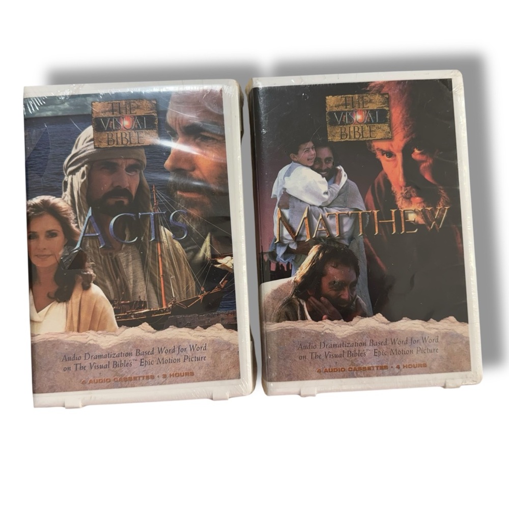 The Visual Bible Matthew & Acts Sealed Audio Cassette Set Bible Dramatization